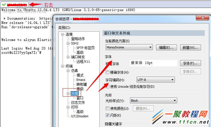 SecureCRT中文乱码问题解决办法