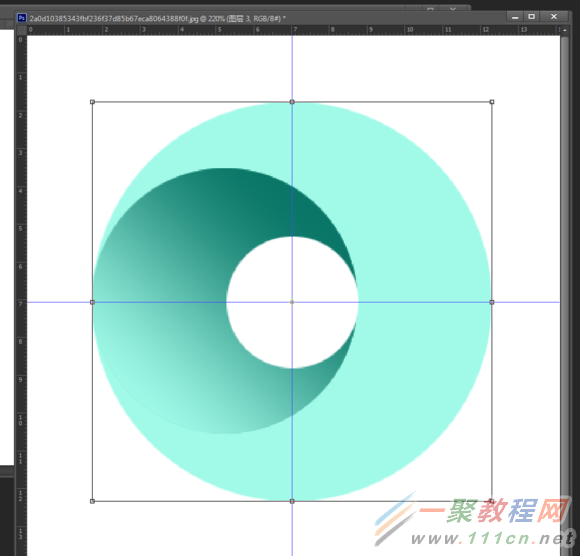 photoshop三维立体圆形旋涡图形图标制作教程