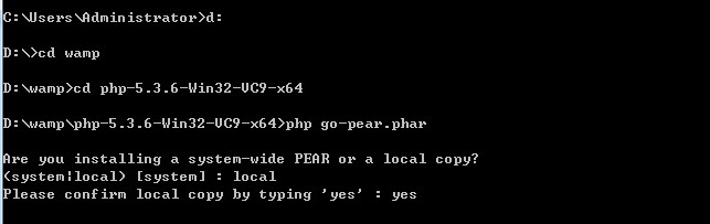 Windows下PHP PEAR安装步骤2